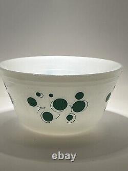 Vintage MCM Federal Atomic Dot Glass Nesting Mixing Bowls Set of 5 NICE! HTF