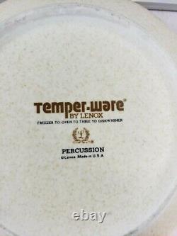 Vintage MCM Lenox Temperware Percussion 6 Cereal Bowls 6 1/8