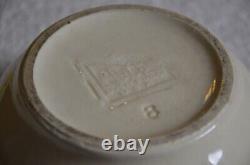 Vintage McCoy Pottery Pink & Blue Stripes qty 4 Mixing Nesting Bowls Set