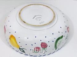 Vintage Mesa International Pottery Handcrafted in Italy Large Bowl Fruit Pattern
