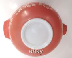 Vintage PYREX Pink Gooseberry Cinderella Mixing Bowls Full Set 44o's