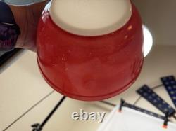 Vintage PYREX Primary Colors Nesting Mixing Bowl Set Of Four 401-404