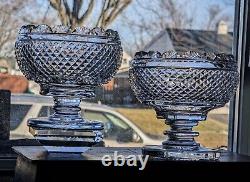 Vintage Pair of Waterford Crystal Master Cutter Collection Prestige Footed Bowls