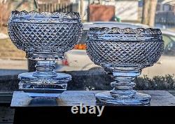 Vintage Pair of Waterford Crystal Master Cutter Collection Prestige Footed Bowls