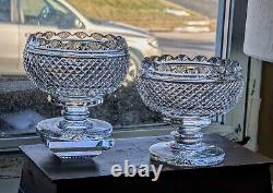 Vintage Pair of Waterford Crystal Master Cutter Collection Prestige Footed Bowls