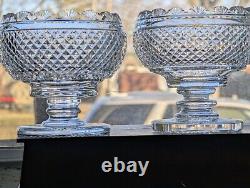Vintage Pair of Waterford Crystal Master Cutter Collection Prestige Footed Bowls