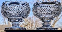 Vintage Pair of Waterford Crystal Master Cutter Collection Prestige Footed Bowls