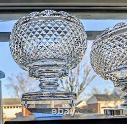 Vintage Pair of Waterford Crystal Master Cutter Collection Prestige Footed Bowls