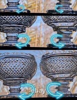 Vintage Pair of Waterford Crystal Master Cutter Collection Prestige Footed Bowls