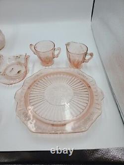 Vintage Pink Depression Glass Lot