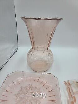 Vintage Pink Depression Glass Lot