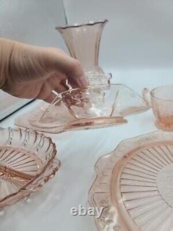 Vintage Pink Depression Glass Lot