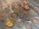 Vintage Pink Depression Glass Lot Plates Cups Huge Lot