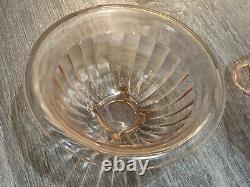 Vintage Pink Depression Glass Lot Plates Cups Huge Lot