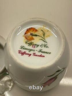 Vintage Porcelain Tiffany &co 15limoge France Tiffany Garden Sugar Bowl