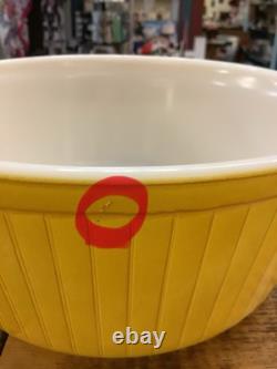 Vintage Pyrex #24 Primary Yellow Souffle Dish Hard To Find 2.5 Quart