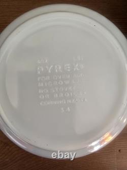 Vintage Pyrex 4 Piece Blue White Colonial Mist Nesting Mixing Bowls 402 403 404