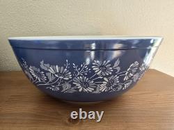 Vintage Pyrex 4 Piece Blue White Colonial Mist Nesting Mixing Bowls 402 403 404