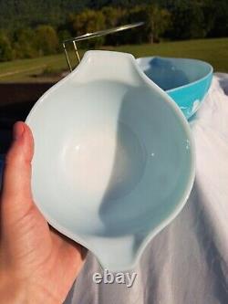 Vintage Pyrex Chip & Dip Set with Bracket 441 & 444 Promotional 1958 Balloons