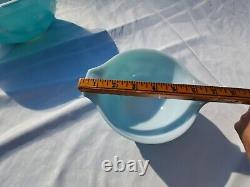 Vintage Pyrex Chip & Dip Set with Bracket 441 & 444 Promotional 1958 Balloons