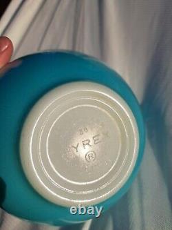 Vintage Pyrex Chip & Dip Set with Bracket 441 & 444 Promotional 1958 Balloons