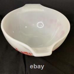 Vintage Pyrex JAJ Red Coral Gooseberry Mixing Bowl 441 With STARS HTF