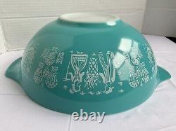 Vintage Pyrex Mixing Bowls Amish Butterprint Set of 4 Cinderella Nesting USA