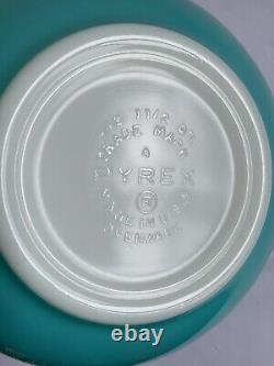 Vintage Pyrex Mixing Bowls Amish Butterprint Set of 4 Cinderella Nesting USA