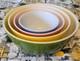 Vintage Pyrex Primary Colors Mixing Bowl Set 401 402 403 404 Complete Lot