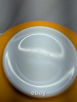 Vintage Pyrex Sunflower Daisy Yellow Orange Cinderella Nesting Bowls Set Of 3