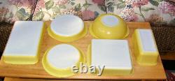 Vintage Pyrex Yellow Desert Dawn Complete Set