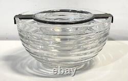 Vintage Riedel Mesa Made In Italy Silver Plate And Glass Caviar Server Bowl