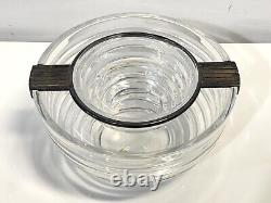 Vintage Riedel Mesa Made In Italy Silver Plate And Glass Caviar Server Bowl
