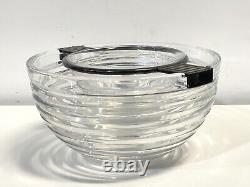 Vintage Riedel Mesa Made In Italy Silver Plate And Glass Caviar Server Bowl
