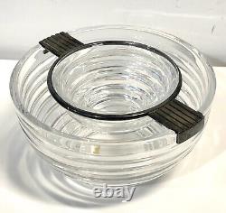 Vintage Riedel Mesa Made In Italy Silver Plate And Glass Caviar Server Bowl