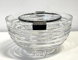 Vintage Riedel Mesa Made In Italy Silver Plate And Glass Caviar Server Bowl