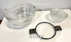 Vintage Riedel Mesa Made In Italy Silver Plate And Glass Caviar Server Bowl