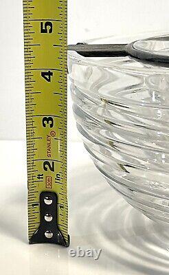 Vintage Riedel Mesa Made In Italy Silver Plate And Glass Caviar Server Bowl