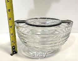 Vintage Riedel Mesa Made In Italy Silver Plate And Glass Caviar Server Bowl