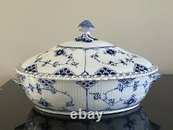 Vintage Royal Copenhagen Blue Fluted Full 1st Quality Vegetable Bowl # 1129