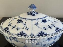 Vintage Royal Copenhagen Blue Fluted Full 1st Quality Vegetable Bowl # 1129