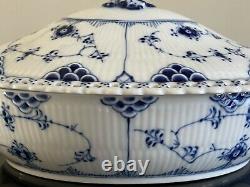 Vintage Royal Copenhagen Blue Fluted Full 1st Quality Vegetable Bowl # 1129