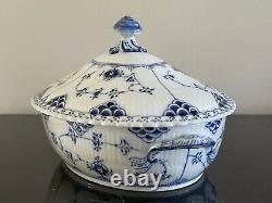 Vintage Royal Copenhagen Blue Fluted Full 1st Quality Vegetable Bowl # 1129