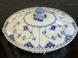 Vintage Royal Copenhagen Blue Fluted Full 1st Quality Vegetable Bowl # 1129
