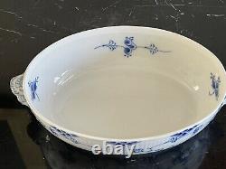 Vintage Royal Copenhagen Blue Fluted Full 1st Quality Vegetable Bowl # 1129