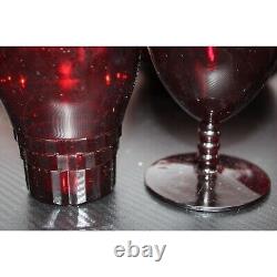 Vintage Ruby Red Anchor Hocking 53 Pc. Dishware