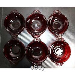 Vintage Ruby Red Anchor Hocking 53 Pc. Dishware