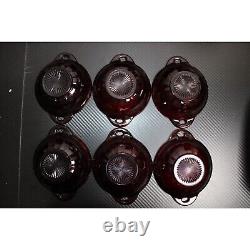 Vintage Ruby Red Anchor Hocking 53 Pc. Dishware