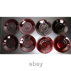 Vintage Ruby Red Anchor Hocking 53 Pc. Dishware