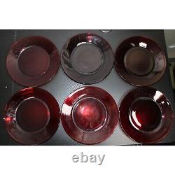 Vintage Ruby Red Anchor Hocking 53 Pc. Dishware